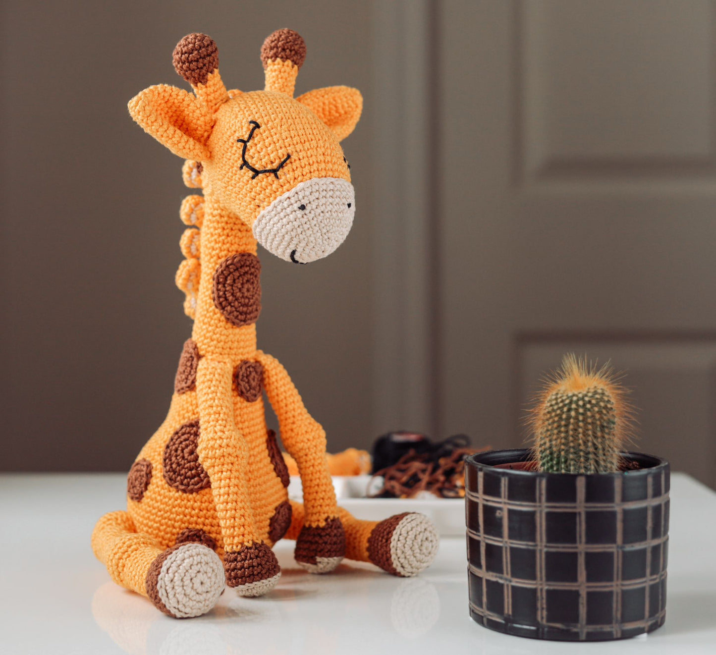 Amigurumi Jirafa Yann Perfil Derecho